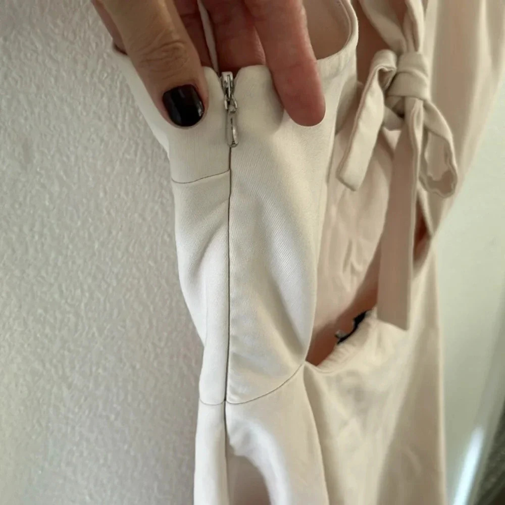 Elizabeth and James Blush tie back mini dress - Picture 9 of 11